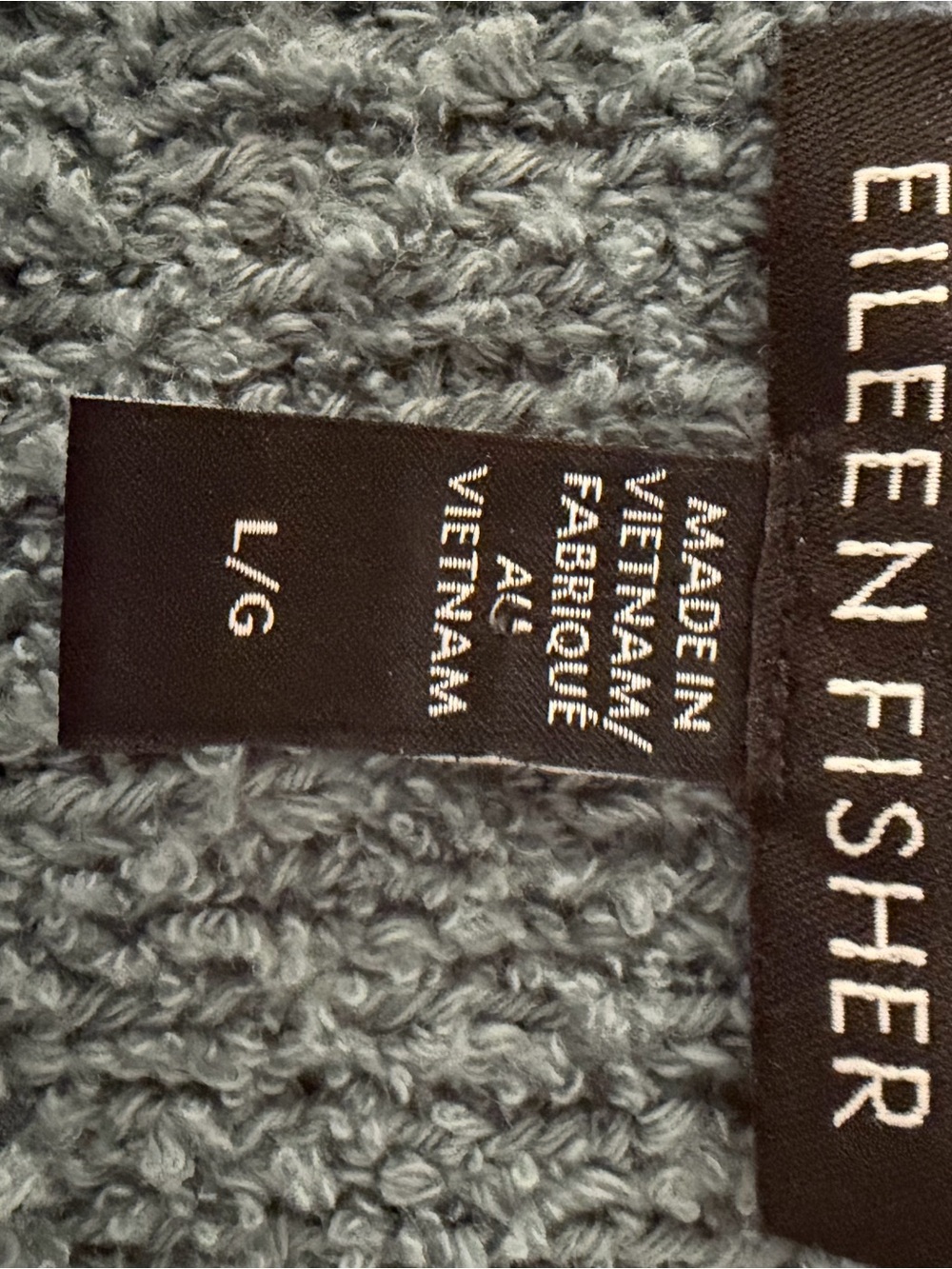 Eileen Fisher Cotton Fluff Crew Neck Top Size Large - Picture 3 of 8